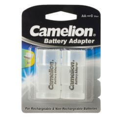 2x Camelion Adapter C/Baby 0 Volt