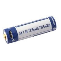 Keeppower AA Li-Ion Akku 1950mAh micro USB 1.5 Volt