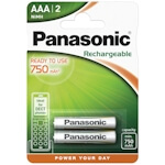 2x Panasonic AAA Akku 750mAh DECT