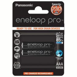 2x eneloop pro AAA Akku 930mAh 1.2 Volt