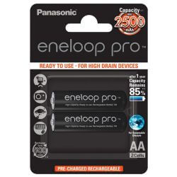 2x eneloop pro AA Akku 2500mAh