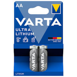 2x Varta AA Lithium Batterie