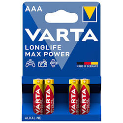 4x Varta Longlife Max Power AAA Alkaline Batterie