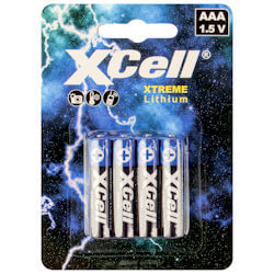 4x XCell XTREME Lithium AAA Batterie FR03 1.5 Volt