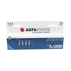 10x AgfaPhoto AAA Alkaline Batterie 1.5 Volt