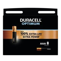8x Duracell Optimum AAA Alkaline Batterie