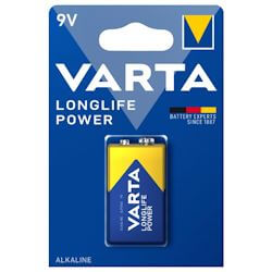 Varta Longlife Power 9V Block Alkaline Batterie