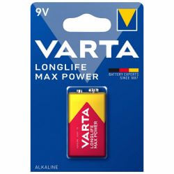 Varta Longlife Max Power 9V Block Alkaline Batterie