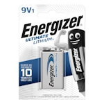 Energizer Ultimate Lithium 9V Block Batterie 9 Volt