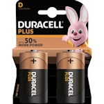 2x Duracell Plus D / Mono Alkaline Batterie