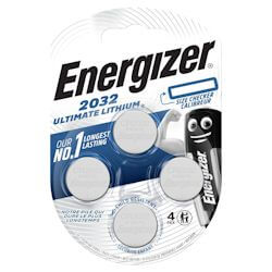 4x Energizer Ultimate Lithium CR2032 3V Knopfzelle 3 Volt