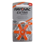 6x Rayovac 13 (orange) Hörgerätebatterien