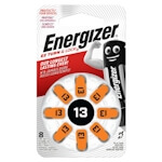 8x Energizer 13 (orange) Hörgerätebatterien
