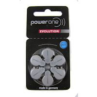 6x Power one EVOLUTION 675 (blau) Hörgerätebatterien 1.45 Volt