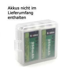 Akkubox für 2x 9V Akkus oder Batterien 0 Volt