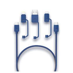 XTAR USB-C Kabel 1,2m mit Adapter micro USB, Lightning, USB-A