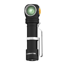 Armytek Wizard C2 WG warmweiss und Grünlicht LED Stirnlampe mit Akku 0 Volt