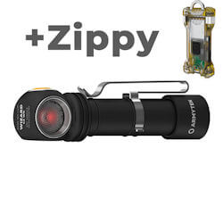 Armytek Wizard C2 WR warmweiss und Rotlicht + ZIPPY Set