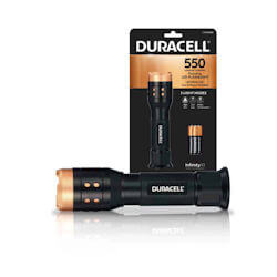 Duracell Aluminium Taschenlampe 550 Lumen mit AAA Batterien