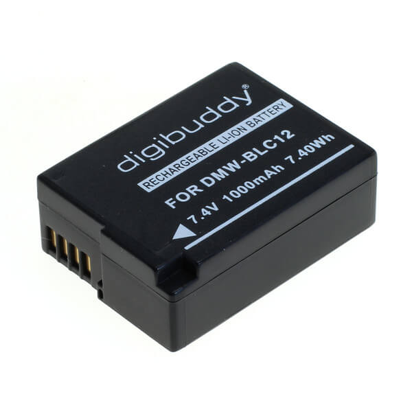 digibuddy Akku kompatibel zu Panasonic DMW-BLC12 Li-Ion 7.4 Volt