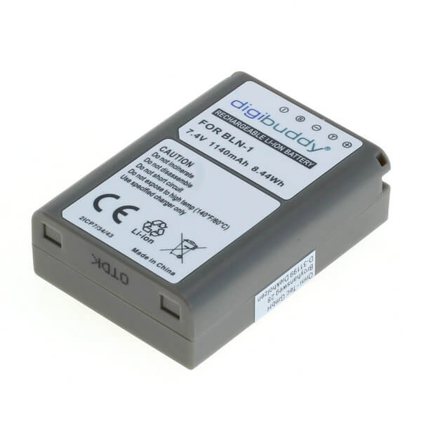 digibuddy Akku kompatibel zu Olympus BLN-1 Li-Ion 7.4 Volt
