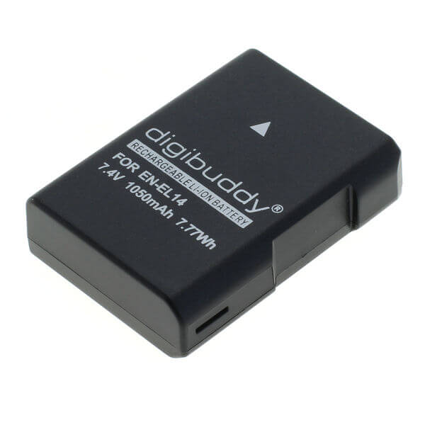 digibuddy Akku kompatibel zu Nikon EN-EL14 / EN-EL14a Li-Ion - neueste 7.4 Volt