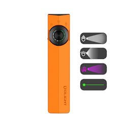 Olight Arkpro Taschenlampe orange +UV +Laserpointer
