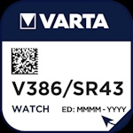 Varta 386 (V386) Uhrenbatterie