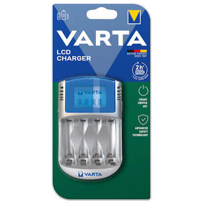 Varta LCD Charger 57070 für 220V / 12V Auto und USB 0 Volt